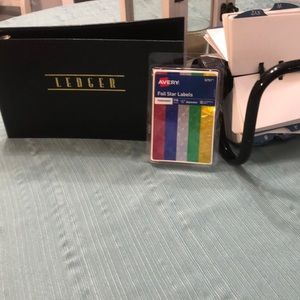 Rolodex calendar,ledger ,star labels office